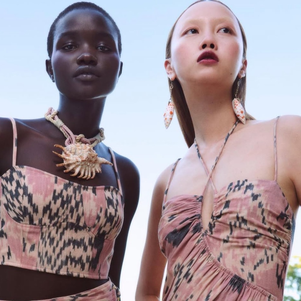 Ulla Johnson Medium Shell Drop Earrings Orange Mi… - image 3